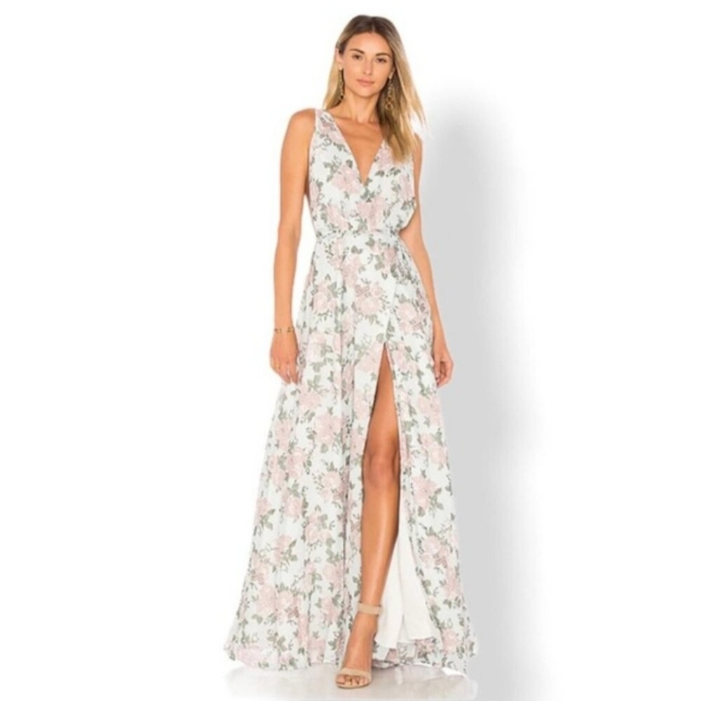 Lovers and Friends - Leah Gown - Sea Foam Flore